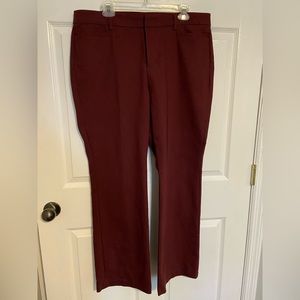 Liverpool Stitch Fix Burgundy/Maroon “Port Wine” Dress Pants